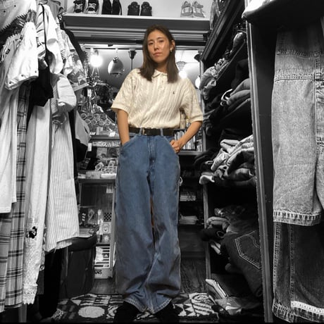 [USED] 太めシルエットの DENIM Painter pants