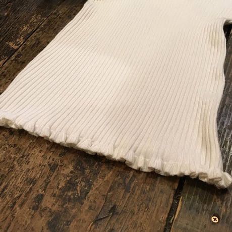 [USED] White リブ TOPS