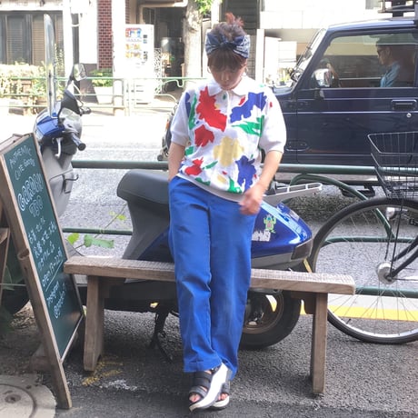 [USED] カラフルニットポロ