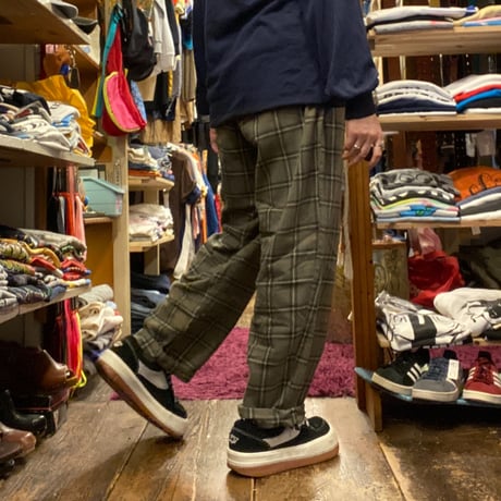 [USED] KHAKI チェック PANTS
