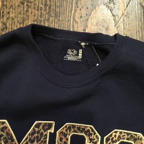 [USED]レオパード柄ロゴ BIG SWEAT