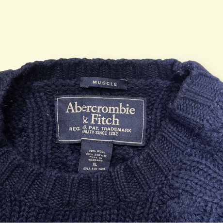 [USED] "Abercrombie&Fitch" ケーブルニット