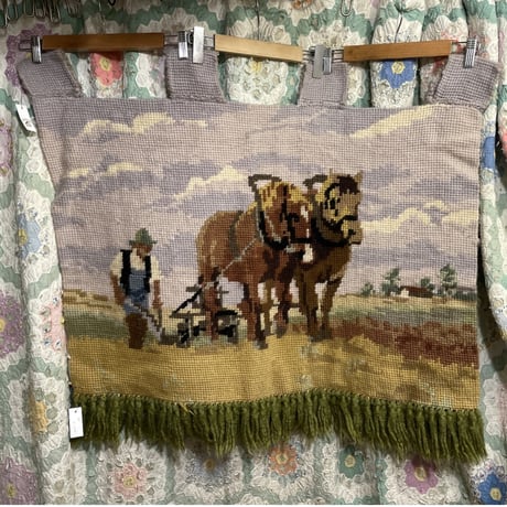 [USED] うま🐎2WAYフリンジラグ
