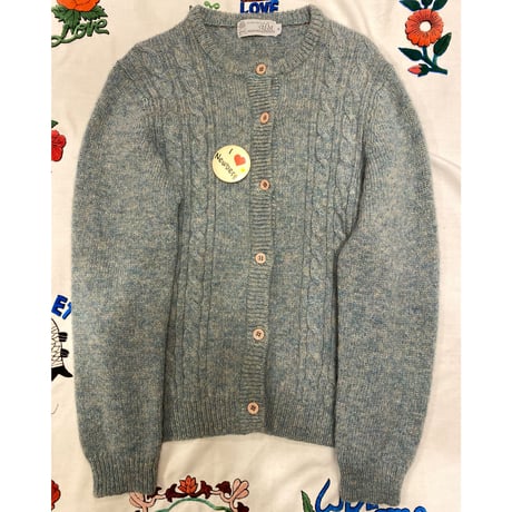 [USED] MIXカラー WOOLニットカーディガン