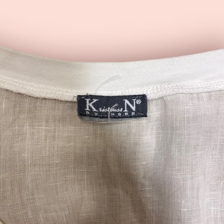 [USED] WHITE Linen ワンピース👗