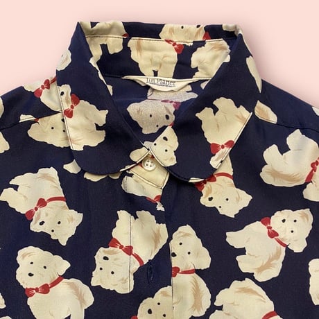 [USED] ファンシー犬柄 SHIRTS  🐶