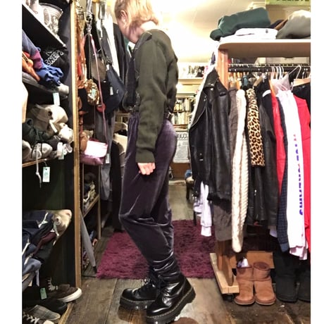 [USED] 光沢のある ベロアイージーPants