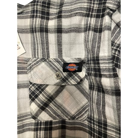 [USED] Dickies 綿入りフードネル BLK/GRY