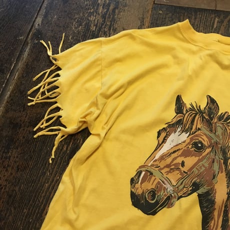 [USED] かわいいお馬さんフリンジTee