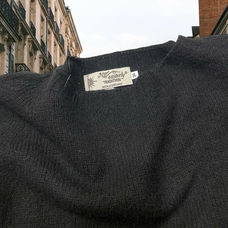 [USED] BLACK モックネック WOOL KNIT