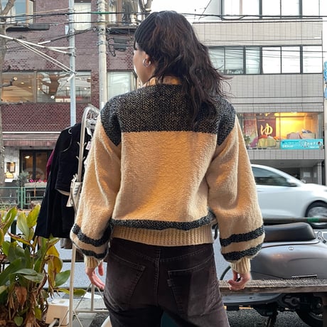 [USED] vintage♡WOOL KNIT JKT