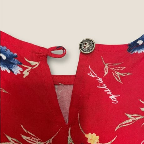 [USED] 花柄❤️レーヨン マキシワンピース