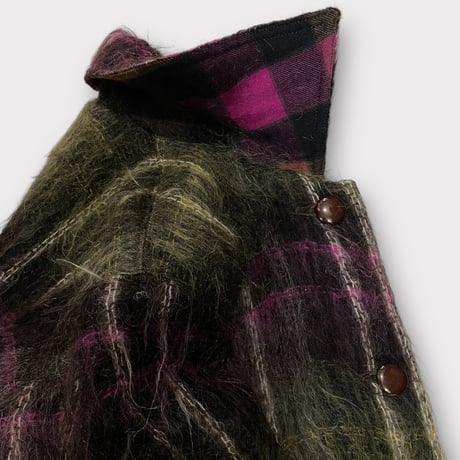 [USED] YVESSAINT LAURENT モヘアロングコート