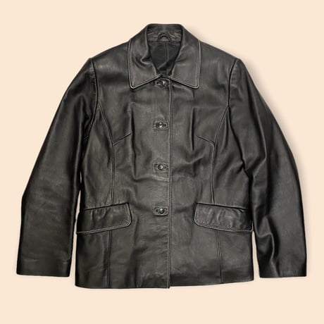 [USED] REAL LEATHER JACKET♡