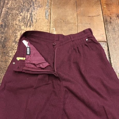 [USED] Burgundy WOOLスラックスパンツ