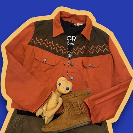 [USED] COW GIRL🐴カラーデニムJKT
