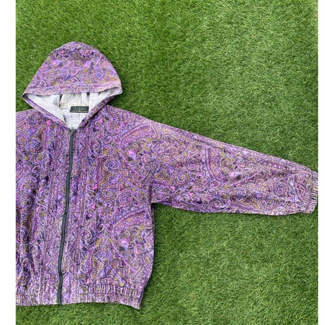 [USED] 総柄💜COTTONパーカー