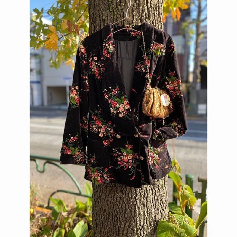USED] 花柄 ベロアJACKET | garden730