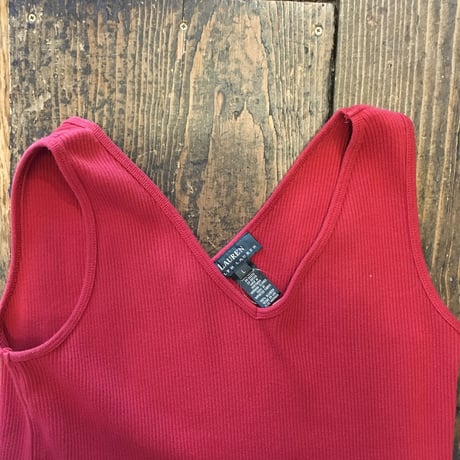 [USED]Ralph Lauren  Vネックノースリーブtops
