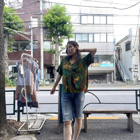 [USED] good nature レーヨンシャツ