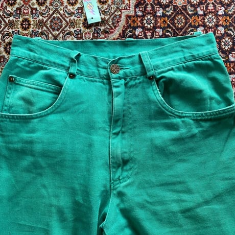 [USED] カラー DENIM パンツGREEN💚