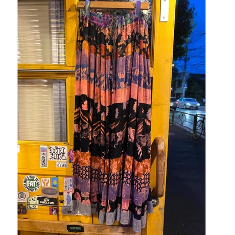 [USED] つぎはぎレーヨンスカート