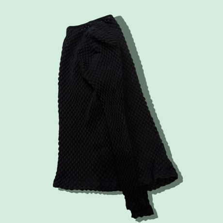 [USED]  MERINO WOOL ぽこぽこトップス  (BLACK)