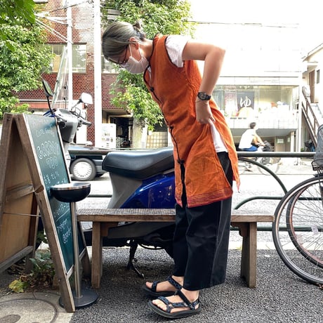 [USED] インド綿　チャイナ風ワンピース