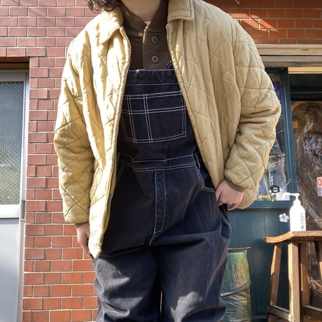[USED]  made in U.S.A.👣 BLACK OVERALL