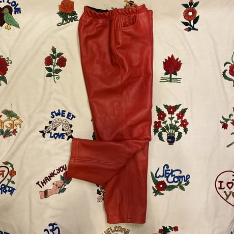 [USED] 真っ赤なEURO  LEATHER PANTS♡