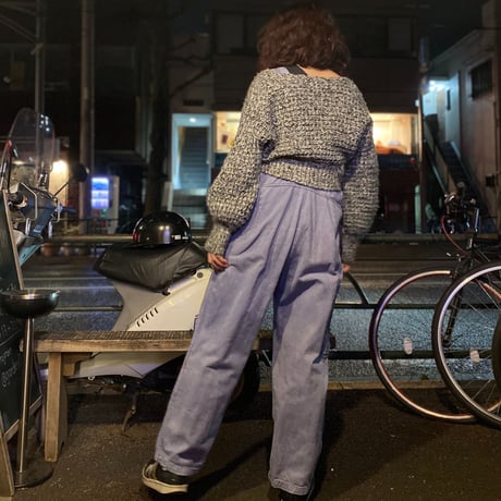 [USED] モノクロショート丈ニット