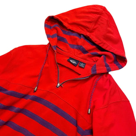 [USED] HALF ZIP ボーダーPARKA