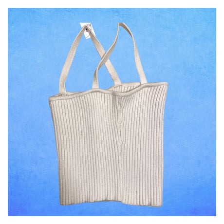 [USED] white Knit ♡キャミソール