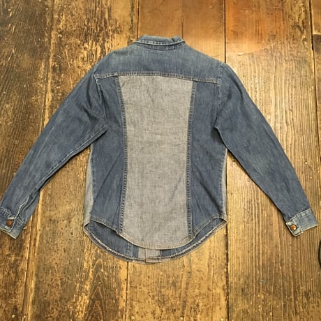 [USED] OLD Wrangler パッチワークデニムシャツ