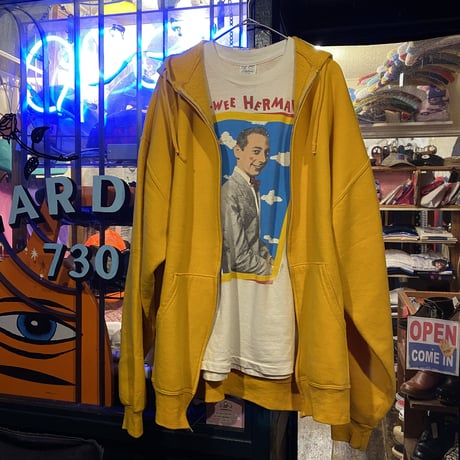 [USED] 90's YELLOW ZIP-UP PARKA！
