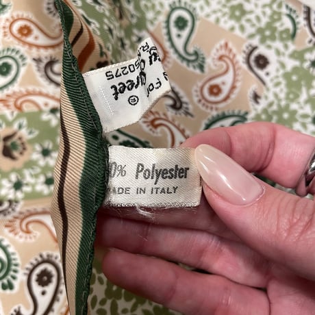 [USED] made in ITALY 総柄スカーフ