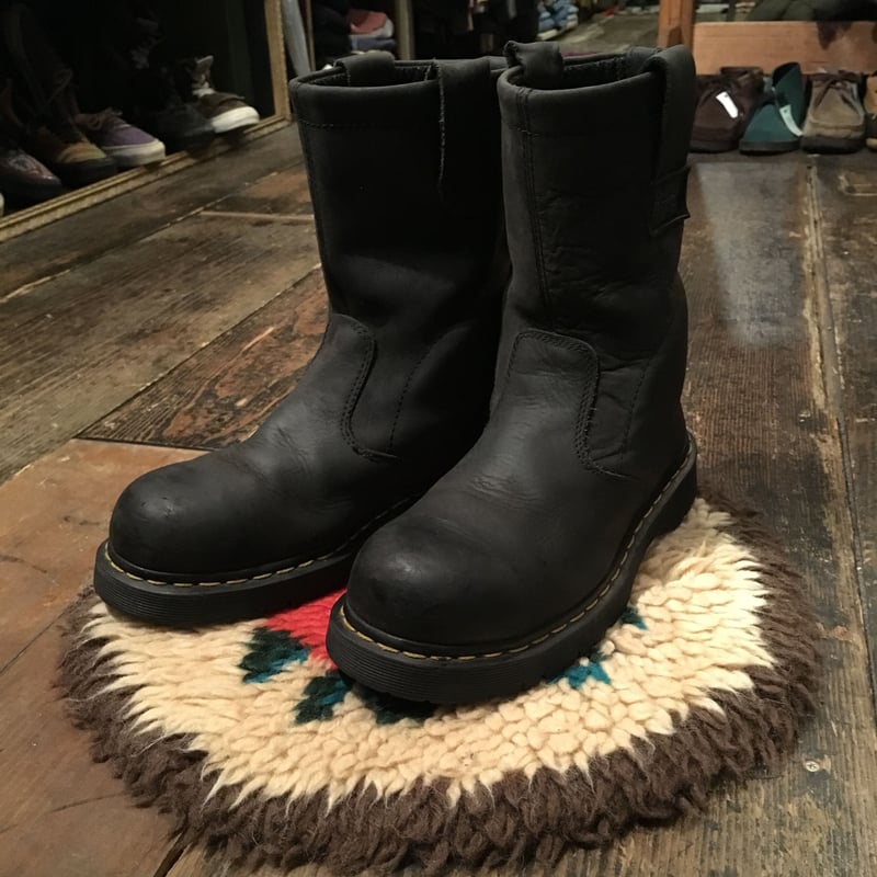buff様　Dr. Martens ブーツ 27cm UK:8 CBGB ドクターマーチン”スカル”コラージュ柄の8ホールブーツ、NY