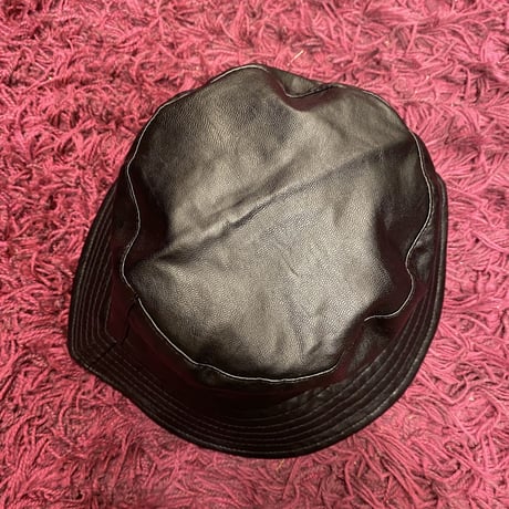 [SELECT] FAKE LEATHER BUCKET HAT！