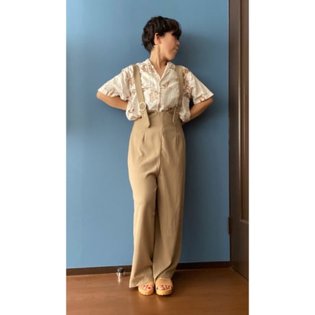 [USED] 地図柄 ガーゼSHIRTS
