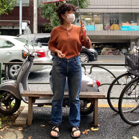 [USED] Eddie Bauerヘンリーネック トップス