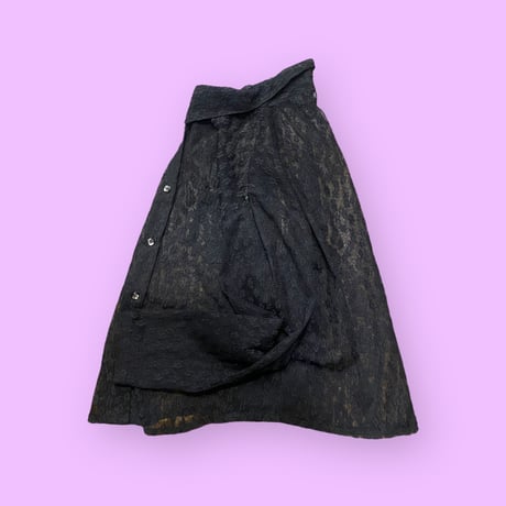 [USED]花柄シアーSHIRTS