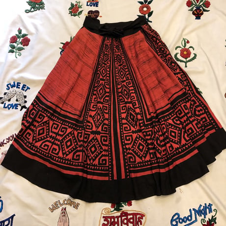 [USED] Made in MEXICOプリントフレアスカート