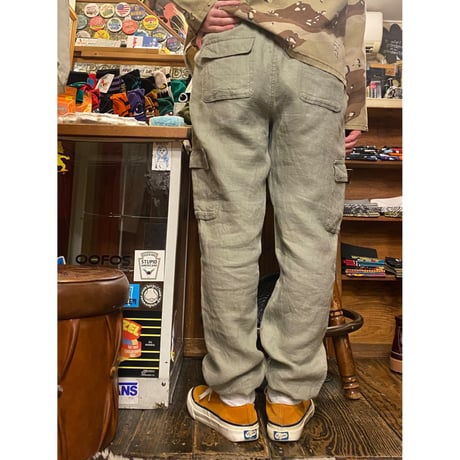 [USED] LINEN☁️CARGO PANTS