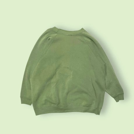 [USED] かわいいみどり色🥑てろてろラグランSWEAT