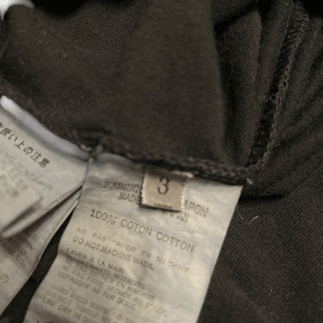 [USED] Y's for men / Yohji Yamamoto BLACK Tee