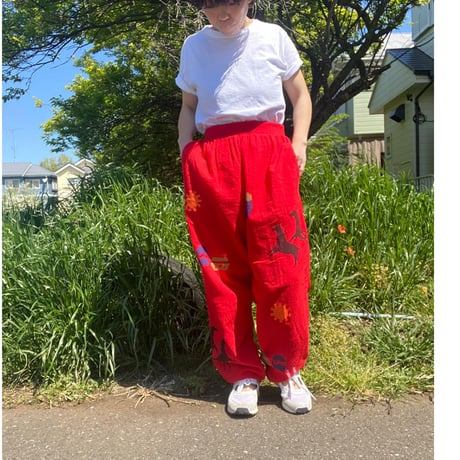 [USED] 壁画風 COTTON PANTS