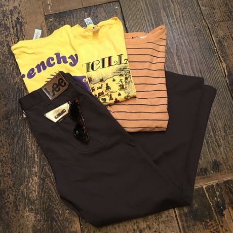 [USED] オレンジボーダーBIG TEE