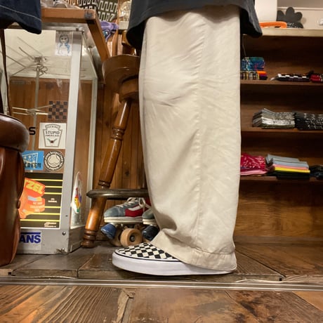 [USED] VANS CHECKER SLIP-ON / US6h