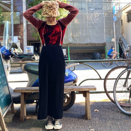 [USED]ブラックベロアスカート