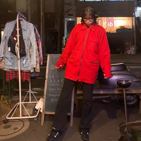 [USED] 真っ赤な❤️ フリース ZIP COAT